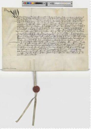 Bürgermeister Hartich Stoterogge und Hinrick Gronenhagen bekunden als Vorsteher der armen Leute und des Hauses der Barmherzigkeit im Grale die Stiftung von 50 Mark durch Bürgermeister Lenhart Tobinck zu näher bezeichnetem Zweck.