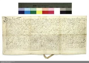 Revers Johann Friedrich Fabers bezüglich der Belehnung mit Gütern bei Praunheim und Eschersheim durch Placidus [von Droste], Abt von Fulda