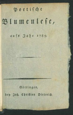1789: Mvsen Almanach