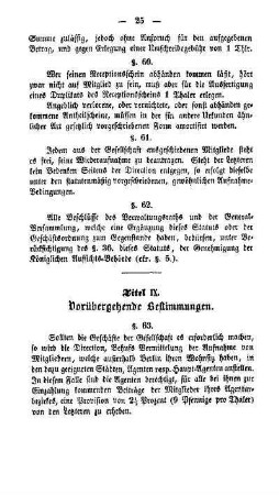 Titel IX. Vorübergehende Bestimmungen