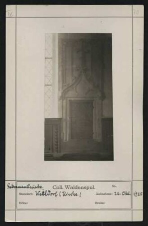 Sakramentsnische Standort: Weildorf (Kirche)