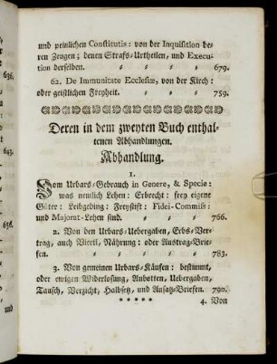 Deren in dem zweyten Buch enthaltenen Abhandlungen