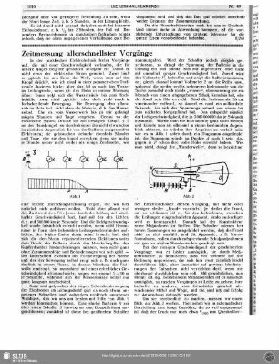 Zeitmessung allerschnellster Vorgänge