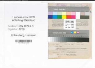 Entnazifizierung Hermann Kotzenberg , geb. 27.09.1903 (Angestellter)