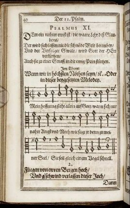 Psalmus XI. - Psalmus XX.