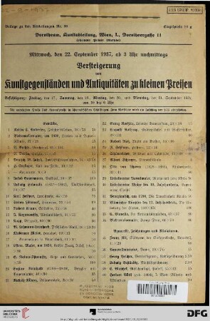 Gemälde (Nr. 1-65)
