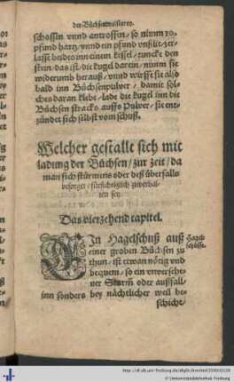 Das vierzehend capitel.