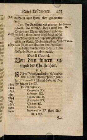 475-482, Das II. Capitel