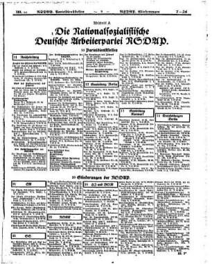 Die Nationalsozialistische Deutsche Arbeiterpartei NSDAP