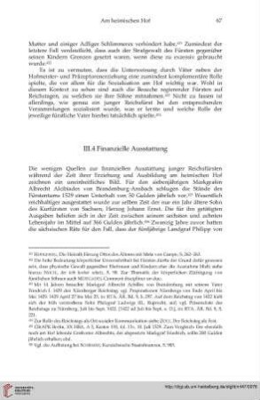III.4 Finanzielle Ausstattung