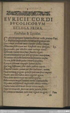 Euricii Cordi Bucolicorum