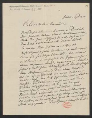 Brief an Jella von Oppenheimer : 19.09.1916