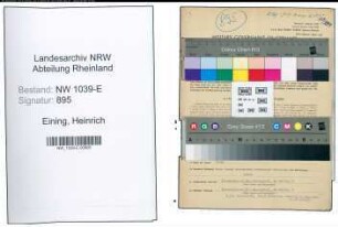 Entnazifizierung Heinrich Eining , geb. 01.03.1896 (Verwaltungsamtmann)