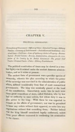 Chapter V. Political geography