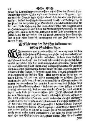 Erklärung des sechsten Instruments in der Sechsten Figur.