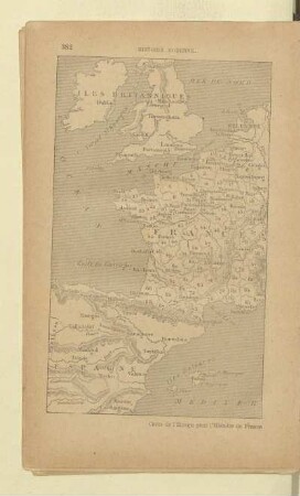Carte de l'Europe pour l'Histoire de France depuis la Révolution de 1789 jusqu'a nos jours