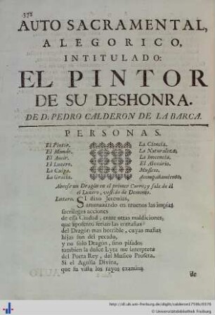El Pintor de su Deshonra.