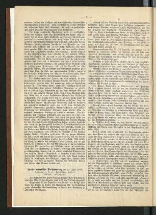 Fünfte ordentliche Versammlung am 15. Juni 1889
