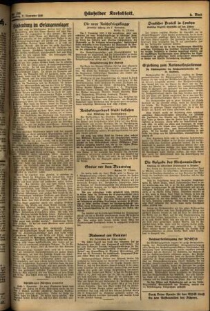 Zweite Ausgabe vom Samstag, den 02. November 1935.