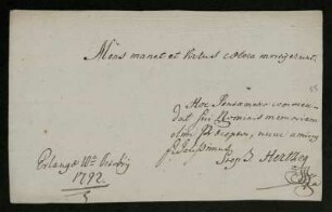 Stephan Hertzeg , Erlangen, 10.10.1792