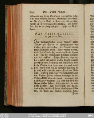 Das eilfte Kapitel, bis zum 22ten Vers.