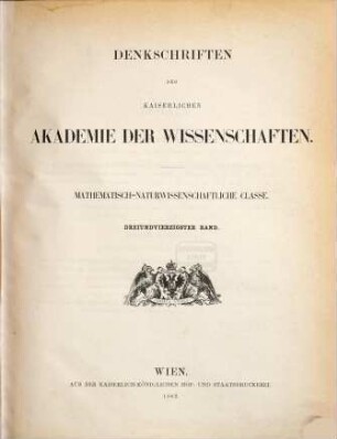 Denkschriften. 43. 1882