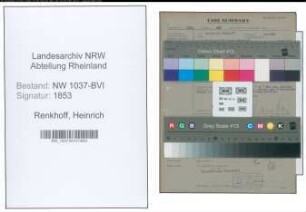 Entnazifizierung Heinrich Renkhoff , geb. 29.08.1907 (Landwirt)