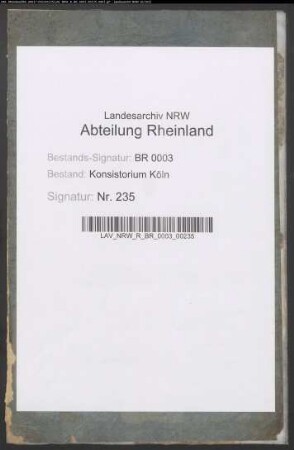 Ordination und Introduktion der evangelischen Geistlichen, Buchstabe T (J. H. Tilgenkamp in Schermbeck)