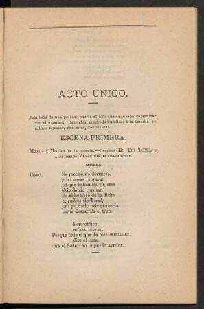 Acto único