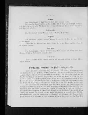 Verfügung, betreffend die fünfte Kriegsanleihe