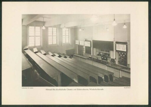 Hörsaal für physikalische Chemie und Elektrochemie, Wiederholdstraße
