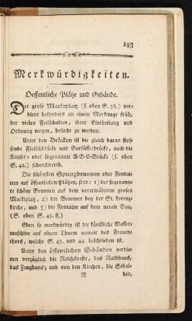 Merkwürdigkeiten.