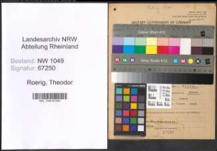 Entnazifizierung Theodor Roerig , geb. 01.02.1898 (Mueller)