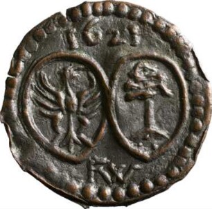 Münze, Pfennig, 1621
