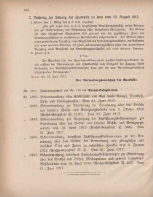 Nr. 150: Inhaltsverzeichnis aus Nr. 119 des Reichs-Gesetzblattes