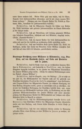 99, Beauftragte Errichtung neuer Missionen