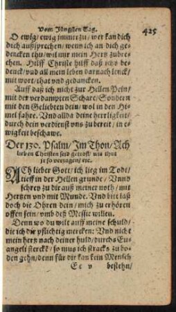 Der 130. Psalm ...