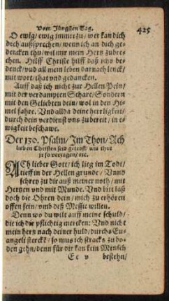 Der 130. Psalm ...