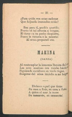 Marina : (Danza)
