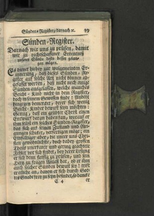 Sünden-Register.