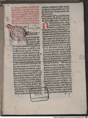 Confessionale "Defecerunt ... Scrutinium quidem est confessio"; [Summa theologica ] De restitutionibus