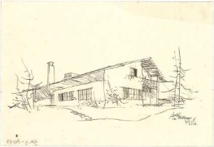 Gsaenger, Gustav; Lenggries (Bayern); Landhaus Dr. Mulfinger, Landhaus Joedicke - Landhaus Mulfinger (Perspektive)