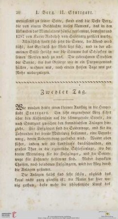 Zweyter Tag