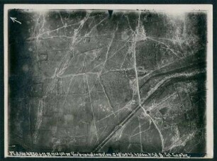 Foto des Geländes westlich von Verbrande Molen südöstlich von Ypern (Luftbild)
