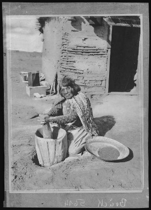 Squaw Grinding Corn