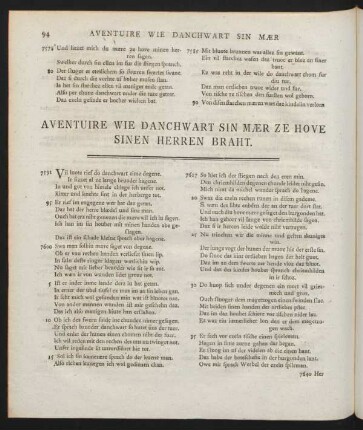 Aventuire Wie Danchwart Sin Maer Ze Hove Sinen Herren Braht