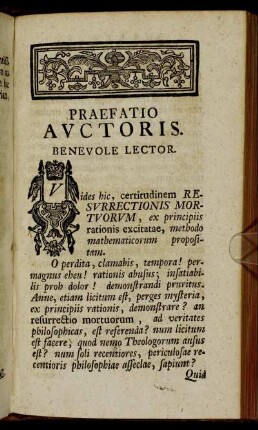 Praefatio auctoris.