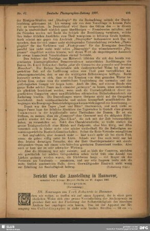 Bericht über die Ausstellung in Braunschweig