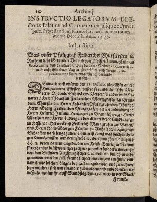 10-40, Instructio legatorum [...]