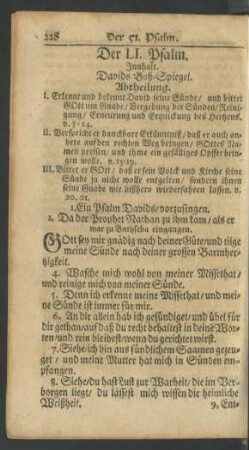 Der LI. Psalm - Der LX. Psalm
